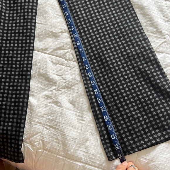 Betabrand Yoga Bootcut Dress Pants Gray & Black Check Print Small Petite - Picture 6 of 6
